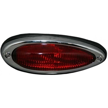 TAIL LIGHT ASSEMBLY WITH RUBBER SEAL, LEFT, PORSCHE 356A/B/C USA