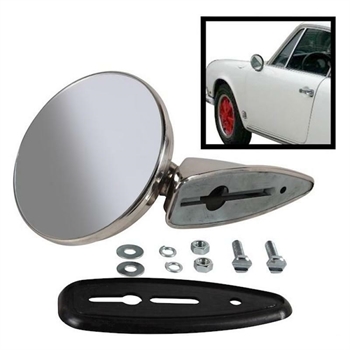 DOOR MIRROR,WITHOUT FRAME,LEFT/RIGHT PORSCHE 356C, 912 & 911 2.0