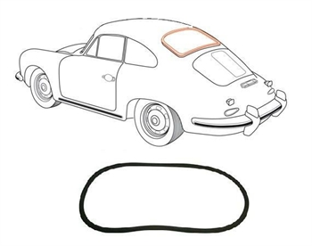 REAR WINDOW SEAL PORSCHE 356 A/B T5 COUPE' 50-62