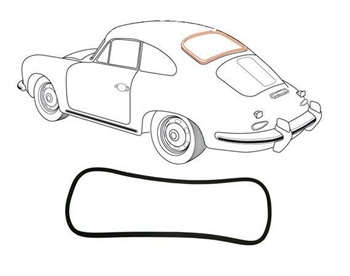 REAR WINDOW SEAL PORSCHE 356 B/C T6 62-68