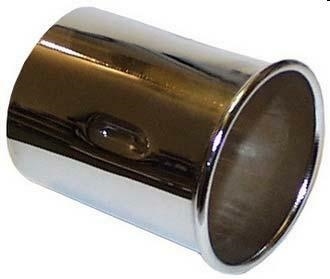 EXHAUST TIP, CHROME PORSCHE 911 74-89, 914/6 69-73