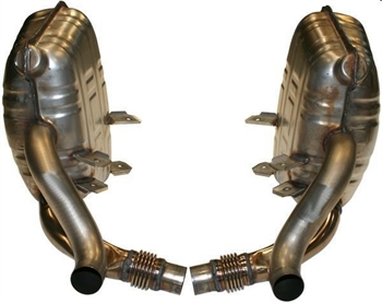 REAR EXHAUST SET, S/S, OE STYLE, SUPER SOUND PORSCHE 997 04-08