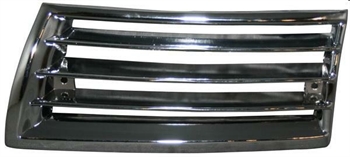 FRONT GRILLE, LEFT, CHROME, PORSCHE 911 63-68, 912 65-70