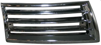 FRONT GRILLE, RIGHT, CHROME, PORSCHE 911 63-68, 912 65-70