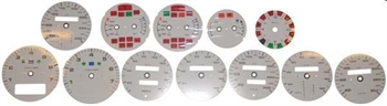 GAUGE DECOR PLATE SET,WHITE,MPH-KM-T,7000RPM,964 88-94,993 93-97