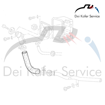 TUBO FLESSIBILE BOCCHETTONE RIEMPIMENTO T25 SYNCRO 10/84-07/92